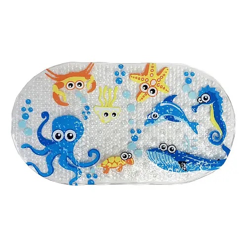 Коврик в ванную комнату на присосках Осьминог Mega Zayka MGZ-0900 (Octopus) 35х65 см
