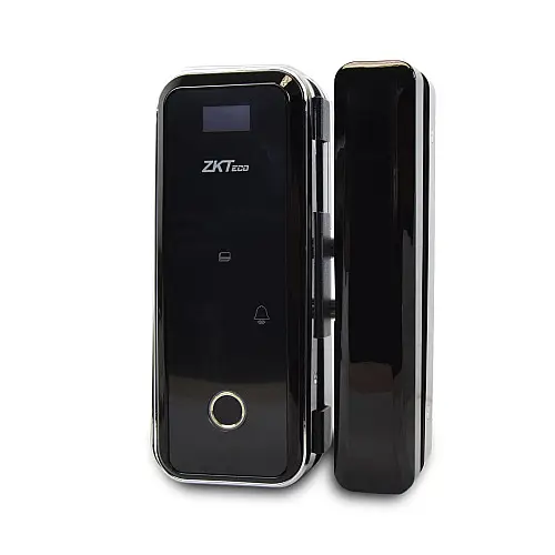 Smart замок ZKTeco GL300 left для стеклянных дверей со сканером отпечатка пальца и считывателем Mifare
