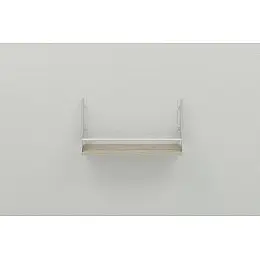 Полка настінна Ferrum-decor Ізі 260x500x150 метал Білий ДСП Сонома 16 мм (IZI0011)