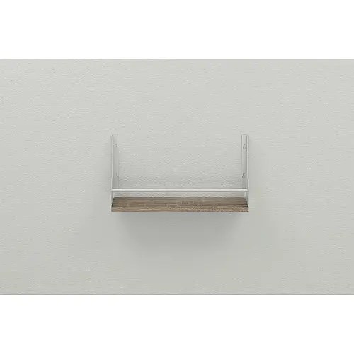 Полка настінна Ferrum-decor Ізі 260x500x150 метал Білий ДСП Сонома Трюфель 16 мм (IZI0012)