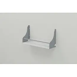 Полка настенна Ferrum-decor Ізі 260x500x150 метал Сірий ДСП Біле 16 мм (IZI0015)