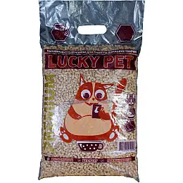 Наполнитель для кошачього туалету Lucky Pet преміум Дерев'яний вбираючий 3 кг (4820224210018)