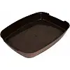 Туалет для котів Lucky Pet дрібний без сітки 37x28x6 см Коричневий (4820268554314)