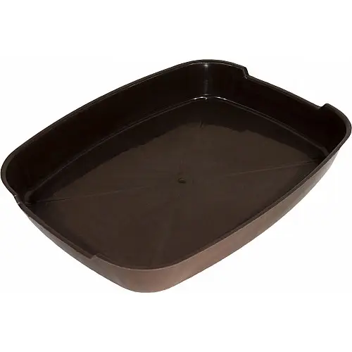 Туалет для котів Lucky Pet дрібний без сітки 37x28x6 см Коричневий (4820268554314)