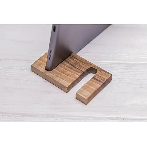 Держатель для мобільного гаджета з дерева ecoWalnut 45х80х10 мм