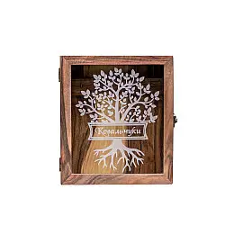 Ключниця на стіну ecoWalnut 208x180x82 мм