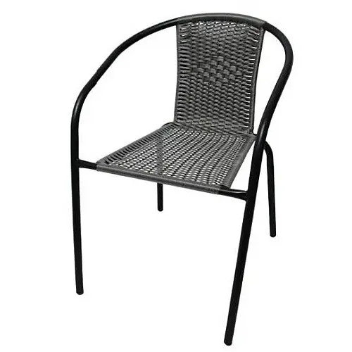Садове крісло Chomik Bistro Plus 72х61х52 см Сірий