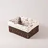 Плетена кошик для зберігання з лози Small 18,5х12,5х10 см ANbeauty Brown (AN0103435)
