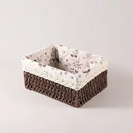 Плетена кошик для зберігання з лози Small 18,5х12,5х10 см ANbeauty Brown (AN0103435)