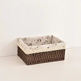 Плетена кошик для зберігання з лози 26,5*20*12,5 см ANbeauty Brown (AN0103437)