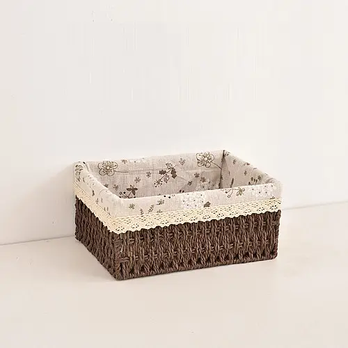 Плетена кошик для зберігання з лози 26,5*20*12,5 см ANbeauty Brown (AN0103437)