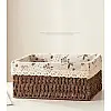 Плетена кошик для зберігання з лози 26,5*20*12,5 см ANbeauty Brown (AN0103437)