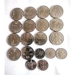 Набір монет в капсулах Collection Збройні Сили України 30 мм 21 шт Сріблястий (hub_zt5r2h)