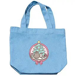 Дитяча еко-сумка 2Life Pusheen cat Кіт новий рік 25х22 см Голубий (v-12160)
