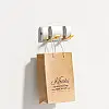 Вішалка настінна з 2 прихованими гачками ANbeauty Сірий-золотистий (AN0103486)