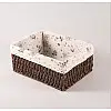 Плетена кошик для зберігання з лози ANbeauty 22,5х16х11 см Коричневий (AN0103436)
