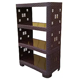 Етажерка Plastic's Craft Ротанг 4-секційна Коричневий 52х30х83 см 2000181110114