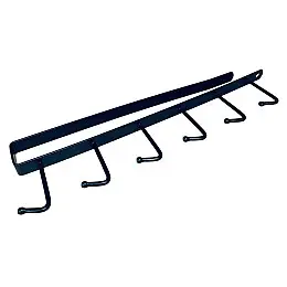 Вешалка навесная Stenson 00406 26,5x7 см Черный