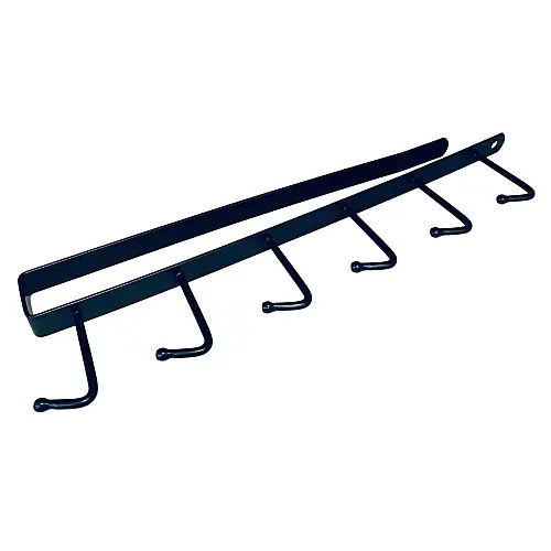 Вешалка навесная Stenson 00406 26,5x7 см Черный