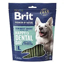 Лакомство для собак Brit Premium Dental Snacks L з коллагеном та спіруліною 250 г (112284)