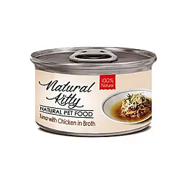 Вологий корм для котів Cherie Natural Kitty Broth Series Тунець з куркою 80 г (CHT21046)