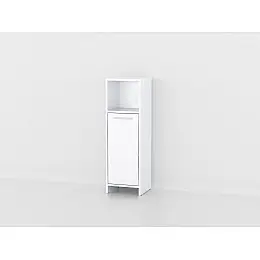 Пенал з полицею та дверцятами Forte Wilmer 950x300x300 Білий