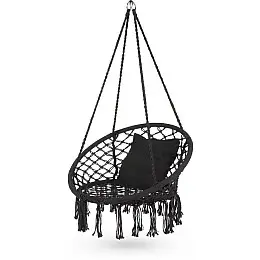 Садові гойдалки Boho Outtec XXL чорний