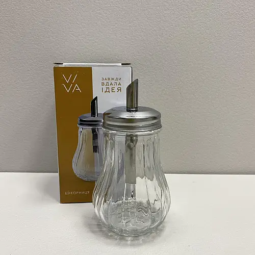 Сахарниця скляна 210 мл Viva Clear 9010B/6870651