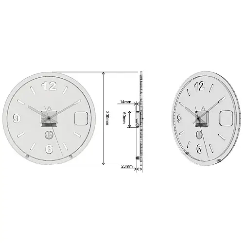 Настінні годинники ProfART Loft Брюссель Сірий/Коричневий (S-UGT010a)