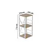 Этажерка Ferrum-decor Конект 73x34x28 см Дуб Сан-Марино (XK00260)