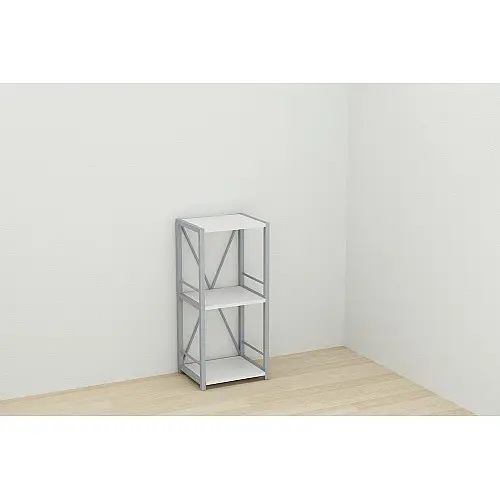 Этажерка Ferrum-decor Конект 73x34x28 см Серый / Белый (XK00265)