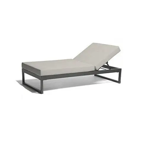 Пляжний шезлонг в стилі Loft NS-1409 430x2000x700 мм Чорний