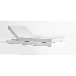 Пляжний шезлонг у стилі Loft NS-1410 2030x2000x700 мм Білий