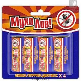 Липка стрічка від мух МухоЛов 4 шт