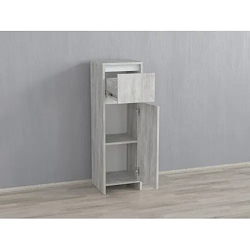 Пенал Forte з шухлядою та дверцятами Forte Wilmer 2 950x300x300 Бетон