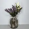Ваза для квітів скляна 19,5 см Crystal 6841678 димчаста