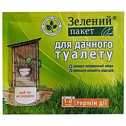 Середство для дачних туалетів "Зелений пакет" 20шт. х 30 гр Доктор Робік
