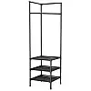 Углова вішалка для одягу RIAS Corner Coat Rack 180х45х45см Чорна (3_04420)
