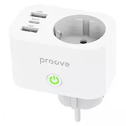 Розумна Wi-Fi розетка Proove Rapid Smart Socket PD-02 EU 1AC біла