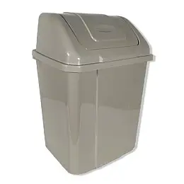 Мусорне відро з поворотною кришкою 5 л "Plastic's Craft" Капучино