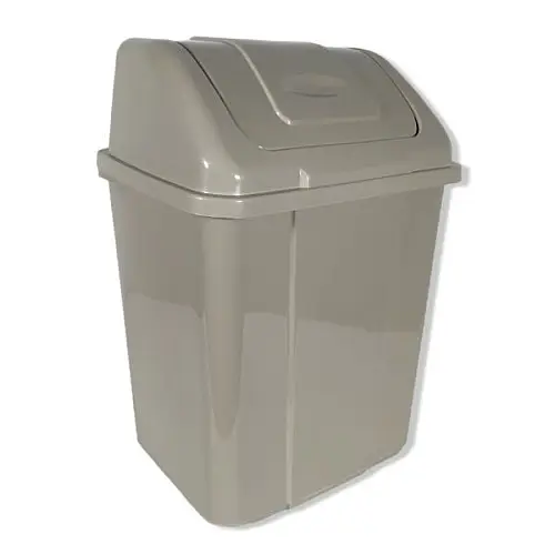 Мусорне відро з поворотною кришкою 5 л "Plastic's Craft" Капучино