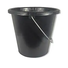 Ведро 17 л п/э господарське "Plastic's Craft" Чорне