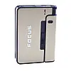 Портсигар на 10 сигарет с зажигалкой Focus №XT-4938 Gold (16716-hbr)