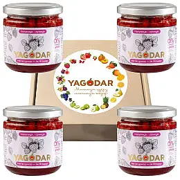 Джемы без цукру YAGODAR Полуниця з суницею 4 шт (2344975540)