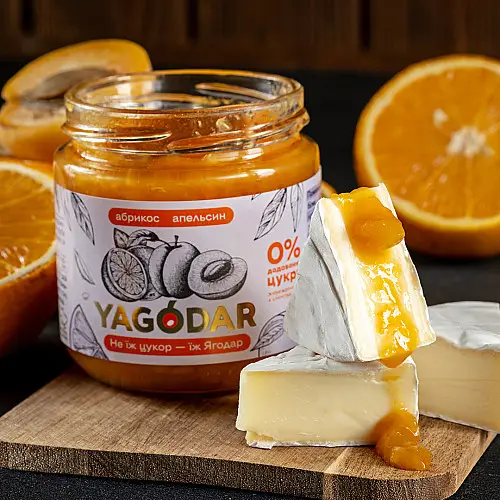 Джемы без цукру YAGODAR Абрикос з апельсином 2 шт (2345343670)