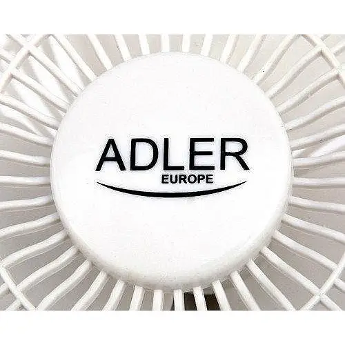 Настольный вентилятор Adler AD 7317 с прищепкой Белый