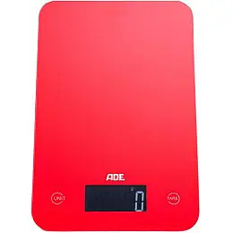 Весы кухонные цифровые ADE Slim красные KE 863