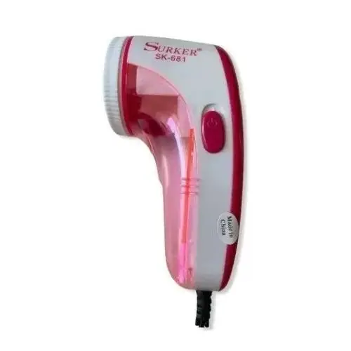 Машинка для видалення катишків Surker Sk-681 з USB-кабелем 3 Вт Рожевий/Білий