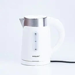 Електрочайник Sokany SK-0808W дисковий 1л білий (SK0808W)