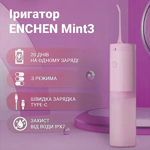 Ірригатор Xiaomi Enchen Mint3 Pink